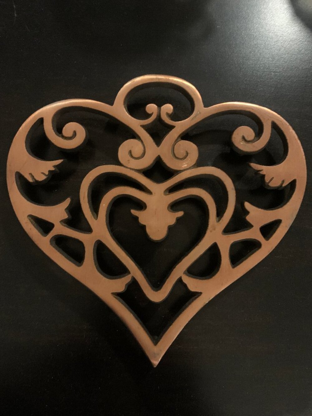 Vintage 2006 Pampered Chef Heart-Shaped Trivet